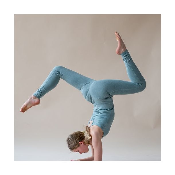 Yogamii LILLY yoga legging, kologisk - Blue Mist