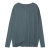 Yogamii LION DRAPY Yoga Blus, ekologisk - Dusty Blue