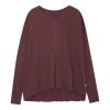 Yogamii LION DRAPY Yoga Blus, ekologisk - Dark plum