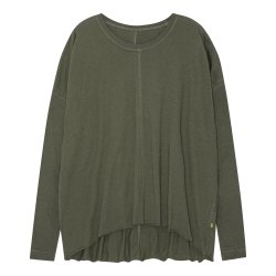 Yogamii LION DRAPY yoga bluse, kologisk - Dark Olive