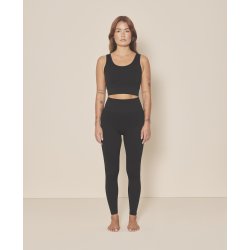 Moonchild Soft Rib Yoga Crop Top - Black Iris