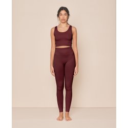 Moonchild Soft Rib Yoga Legging - Burgundy