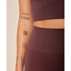 Moonchild Soft Rib Yoga Legging - Burgundy