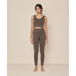 Moonchild Soft Rib Yoga Crop Top - Coco Powder