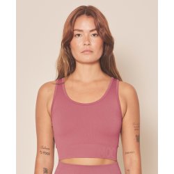 Moonchild Soft Rib Yoga Crop Top - Blush
