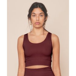 Moonchild Crop Top, Burgundy