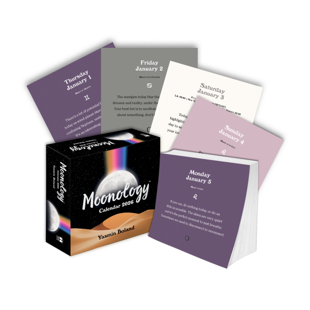 Moonology kalender 2026 af Yasmin Boland
