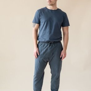 Yogamii SHIVA herre yoga T-shirt, kologisk - Dusty Blue