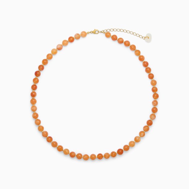 So orange aventurin kristall halsband