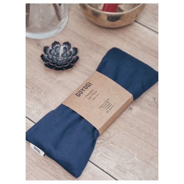 PEACEFUL satin �jenpude, Dark Blue