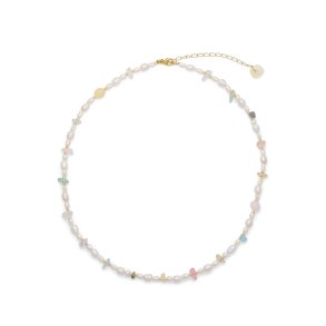 So perler & turmalin krystal halskde