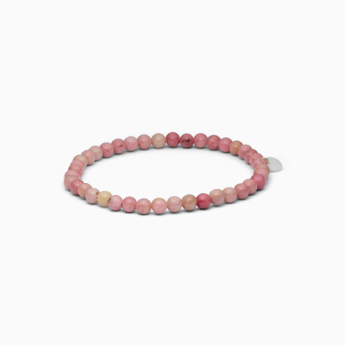 So� rhodonit krystalarmb�nd, 4mm