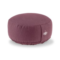 Meditationspude 15 cm, kologisk - Aubergine