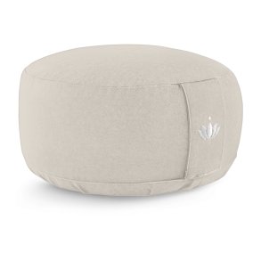 Meditationspude 15 cm, kologisk - Light Taupe
