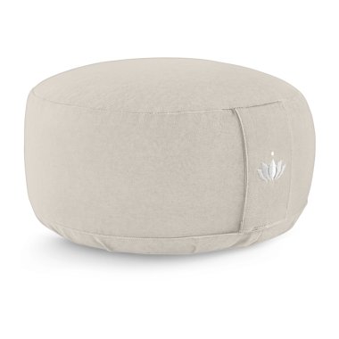 Meditationspude 15 cm, kologisk - Light Taupe