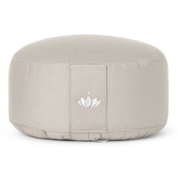 Meditationspude 15 cm, kologisk - Light Taupe
