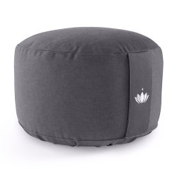 Meditationspude 20 cm, kologisk - Anthracit