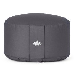 Meditationspude 20 cm, kologisk - Anthracit