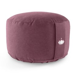Meditationspude 20 cm, kologisk - Aubergine