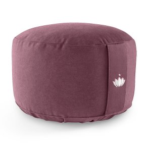 Meditationspude 20 cm, kologisk - Aubergine