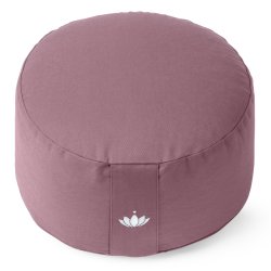 Meditationspude 20 cm, kologisk - Aubergine