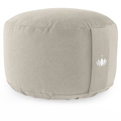 Meditationspude 20 cm, kologisk - Light Taupe
