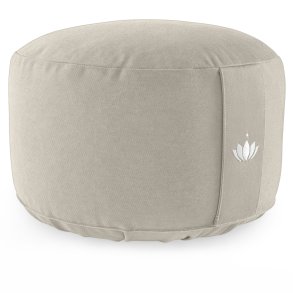 Meditationspude 20 cm, kologisk - Light Taupe