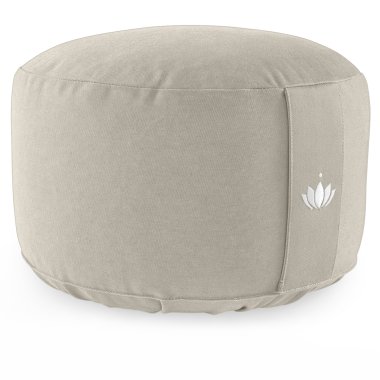 Meditationspude 20 cm, kologisk - Light Taupe