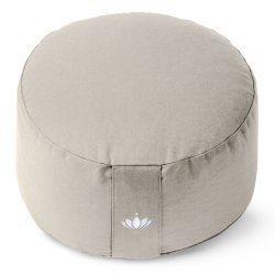 Meditationspude 20 cm, kologisk - Light Taupe