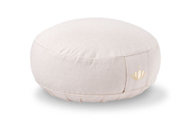 10 cm. rund meditationspude med spelt