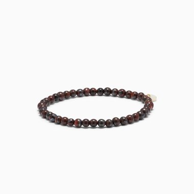 So red tiger eye krystalarmbnd, 4mm