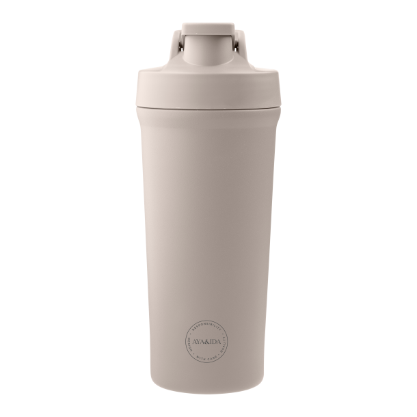 AYA&IDA dricksflaska shakerbottle, 750 ml - Cream Beige