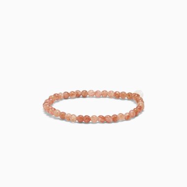 So sunstone krystalarmbnd, 4mm