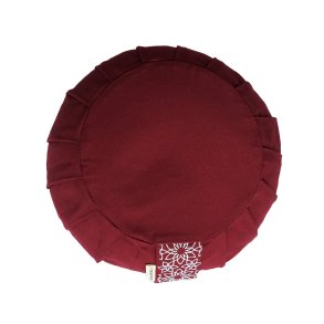 Samarali Meditationspude / Zafu 12 cm, kologisk - Maroon