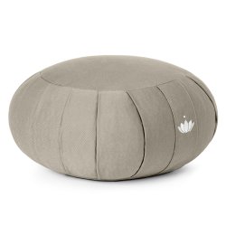 Meditationspude / Zafu, kologisk - Light Taupe