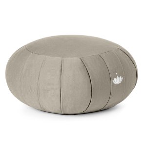 Meditationspude / Zafu, kologisk - Light Taupe