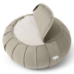 Meditationspude / Zafu, kologisk - Light Taupe