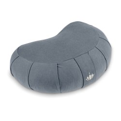 Meditationspude halvmne 15 cm, kologisk - Cornflower