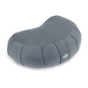 Meditationspude halvmne 15 cm, kologisk - Cornflower