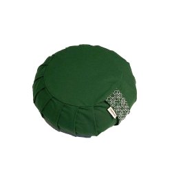 Samarali Meditationspude / Zafu 12 cm, kologisk - Forest Green
