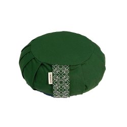 Samarali Meditationspude / Zafu 12 cm, kologisk - Forest Green