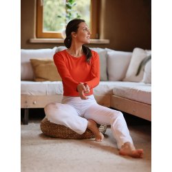 ANANDA yogabukser, kologiske - Hvid