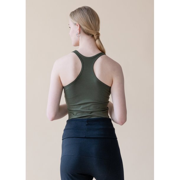 Yogamii ANJALI yogatop, �kologisk, Dark Olive