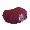 Samarali Meditationskudde halvmne 12 cm, ekologisk  -  Maroon