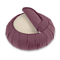 Meditationspude / Zafu, kologisk - Aubergine