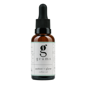 grums restore + glow coffee oil, 15 ml.