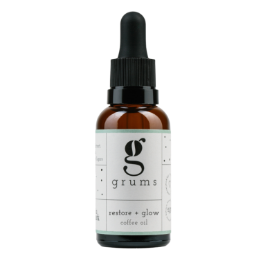 grums restore + glow coffee oil, 15 ml.