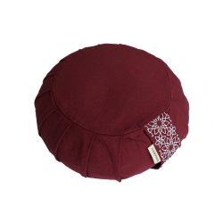 Samarali Meditationspude / Zafu 12 cm, kologisk - Maroon