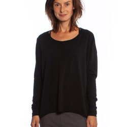 Yogamii LION DRAPY yoga bluse, kologisk - Black