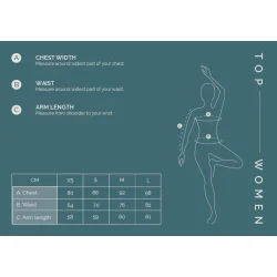 Yogamii LION DRAPY yoga bluse, kologisk - Dusty Blue